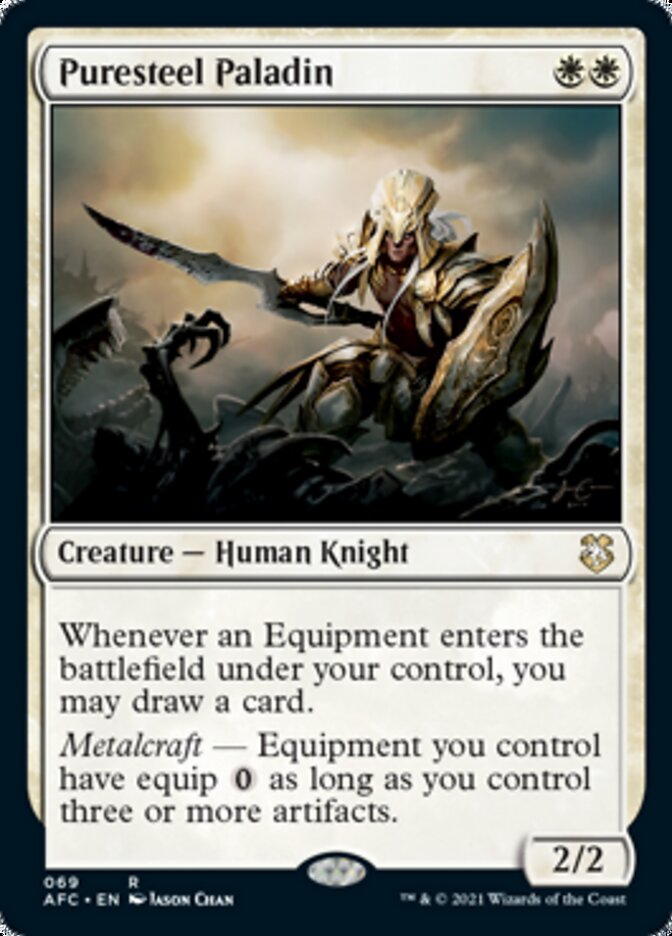 Puresteel Paladin [Dungeons & Dragons: Adventures in the Forgotten Realms Commander] | Good Games Adelaide SA