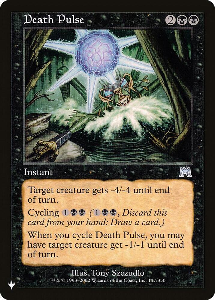 Death Pulse 137/350 (The List Reprints)  | Good Games Adelaide SA