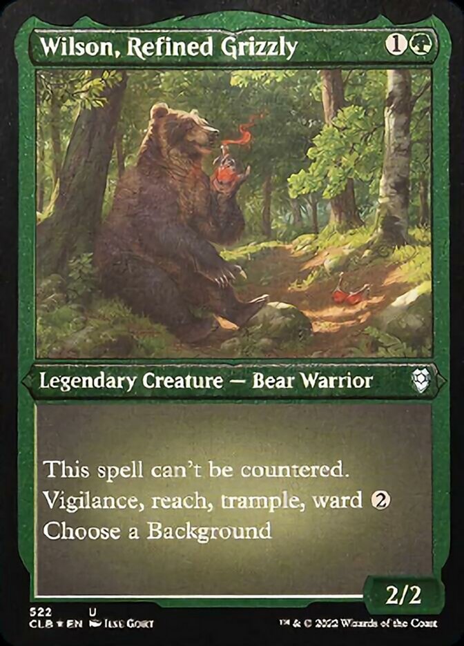 Wilson, Refined Grizzly (Foil Etched) [Commander Legends: Battle for Baldur's Gate] | Good Games Adelaide SA