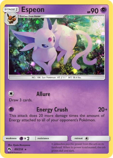 Espeon 89 214 Cosmos Holo 089/214 (Blister Exclusives)  - Holofoil | Good Games Adelaide SA