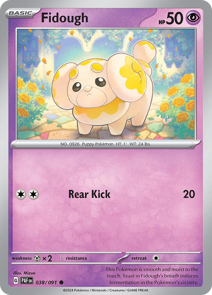 Fidough 038/091 (SV: Paldean Fates)  - Reverse Holofoil | Good Games Adelaide SA