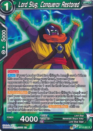 Lord Slug, Conqueror Restored [BT12-061] | Good Games Adelaide SA