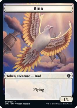 Bird 002 Wurm Double Sided Token 2 // 19 (Dominaria United)  - Foil | Good Games Adelaide SA
