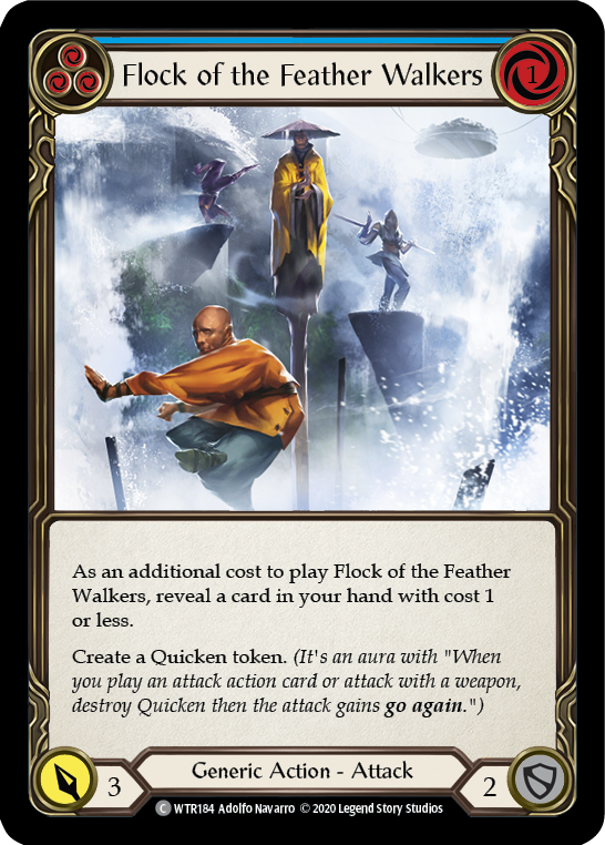 Flock of the Feather Walkers (Blue) [U-WTR184] Unlimited Rainbow Foil | Good Games Adelaide SA