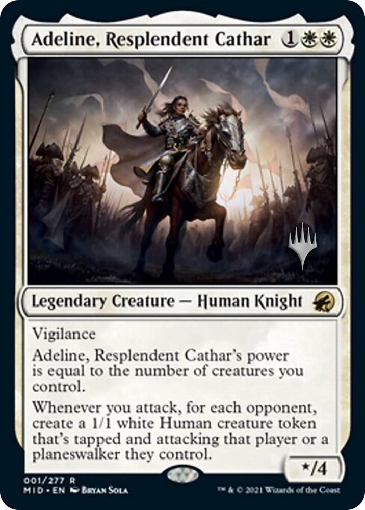 Adeline Resplendent Cathar 1 (Promo Pack: Innistrad: Midnight Hunt)  | Good Games Adelaide SA