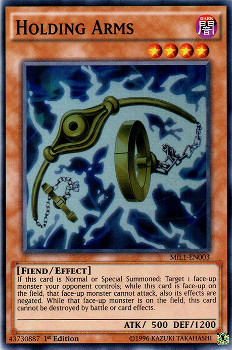 Holding Arms [MIL1-EN003] Super Rare | Good Games Adelaide SA
