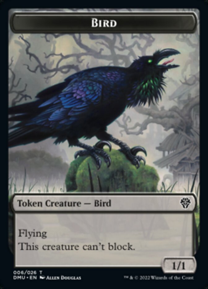 Bird (002) // Bird (006) Double-sided Token [Dominaria United Tokens] | Good Games Adelaide SA