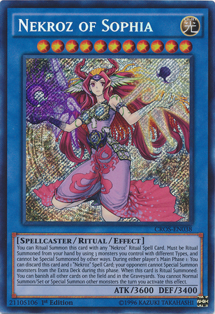 Nekroz of Sophia [CROS-EN038] Secret Rare | Good Games Adelaide SA
