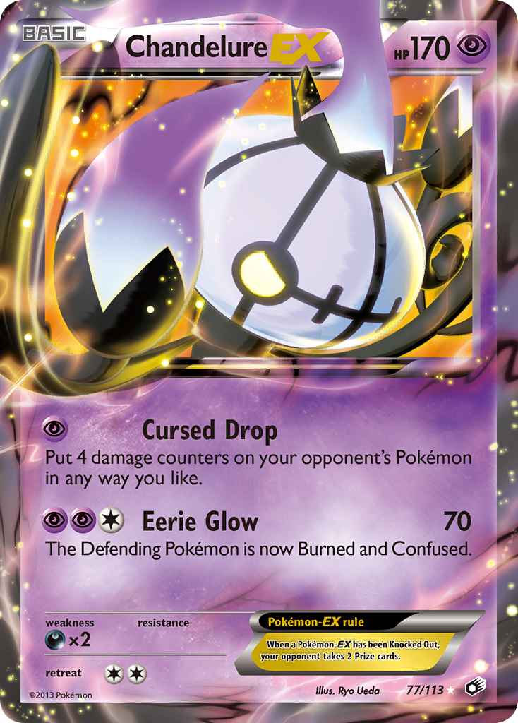 Chandelure EX (77/113) [Black & White: Legendary Treasures] | Good Games Adelaide SA