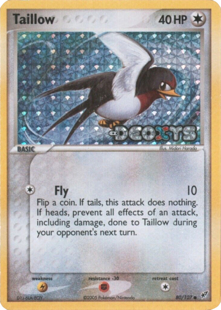 Taillow (80/107) (Stamped) [EX: Deoxys] | Good Games Adelaide SA