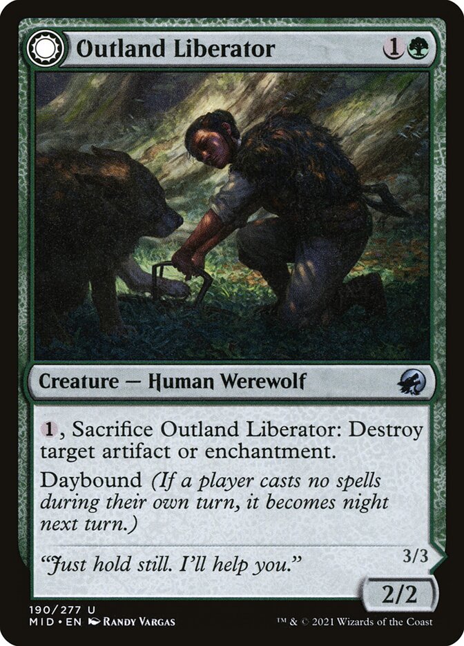 Outland Liberator 190 (Innistrad: Midnight Hunt)  - Foil | Good Games Adelaide SA