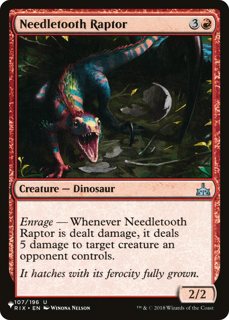 Needletooth Raptor [The List Reprints] | Good Games Adelaide SA