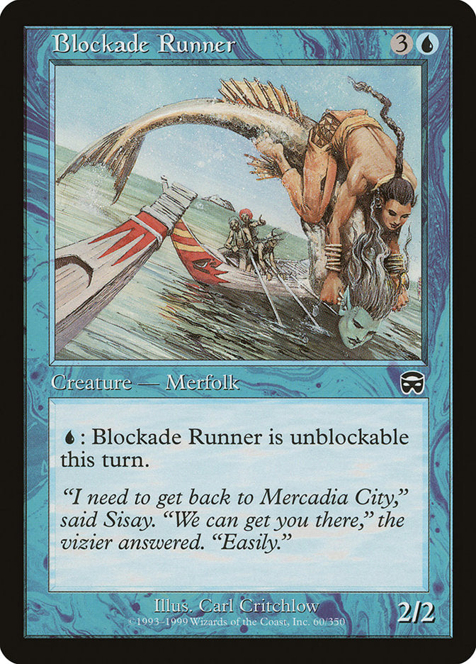 Blockade Runner 60 (Mercadian Masques)  - Foil | Good Games Adelaide SA