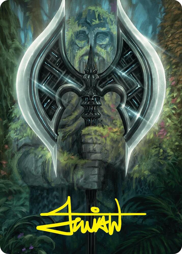 Leyline Axe Art Card 49 54 Gold Stamped Signature 49 (Art Series: Foundations)  | Good Games Adelaide SA