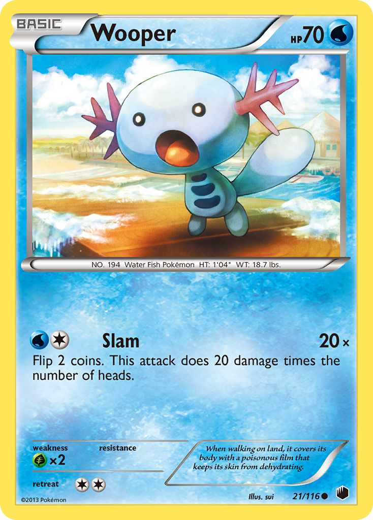 Wooper (21/116) [Black & White: Plasma Freeze] | Good Games Adelaide SA