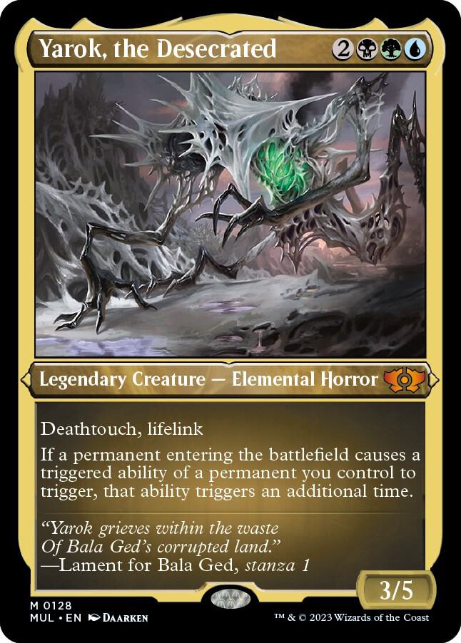 Yarok the Desecrated Foil Etched 128 (March of the Machine: Multiverse Legends)  - Foil | Good Games Adelaide SA