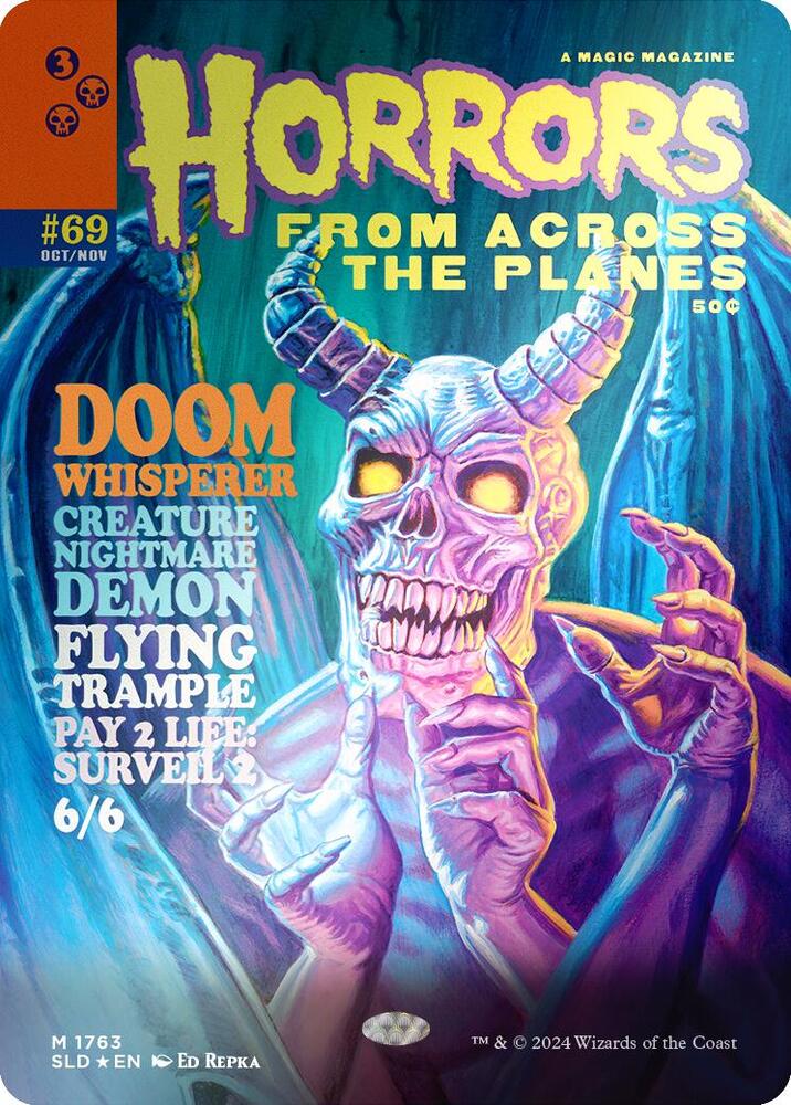 Doom Whisperer Rainbow Foil 1763 (Secret Lair Drop Series)  - Foil | Good Games Adelaide SA