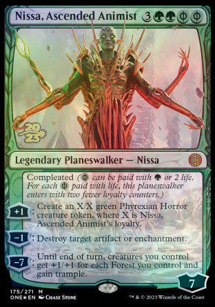 Nissa, Ascended Animist [Phyrexia: All Will Be One Prerelease Promos] | Good Games Adelaide SA