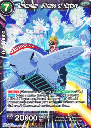 Announcer, Witness of History (Power Booster) (P-162) [Promotion Cards] | Good Games Adelaide SA