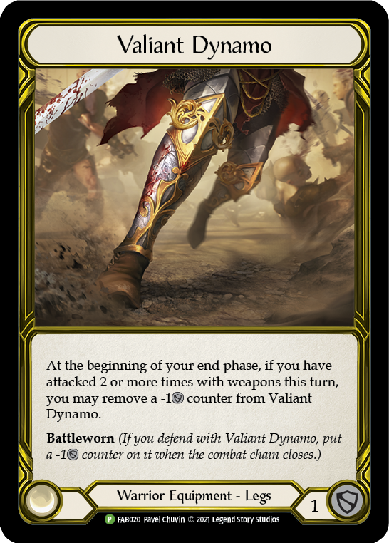 Valiant Dynamo (Golden) [FAB020] (Promo)  Cold Foil | Good Games Adelaide SA