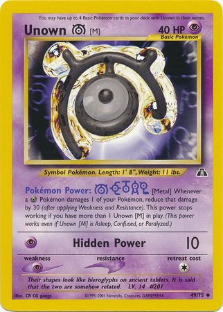 Unown [M] (49/75) [Neo Discovery Unlimited] | Good Games Adelaide SA