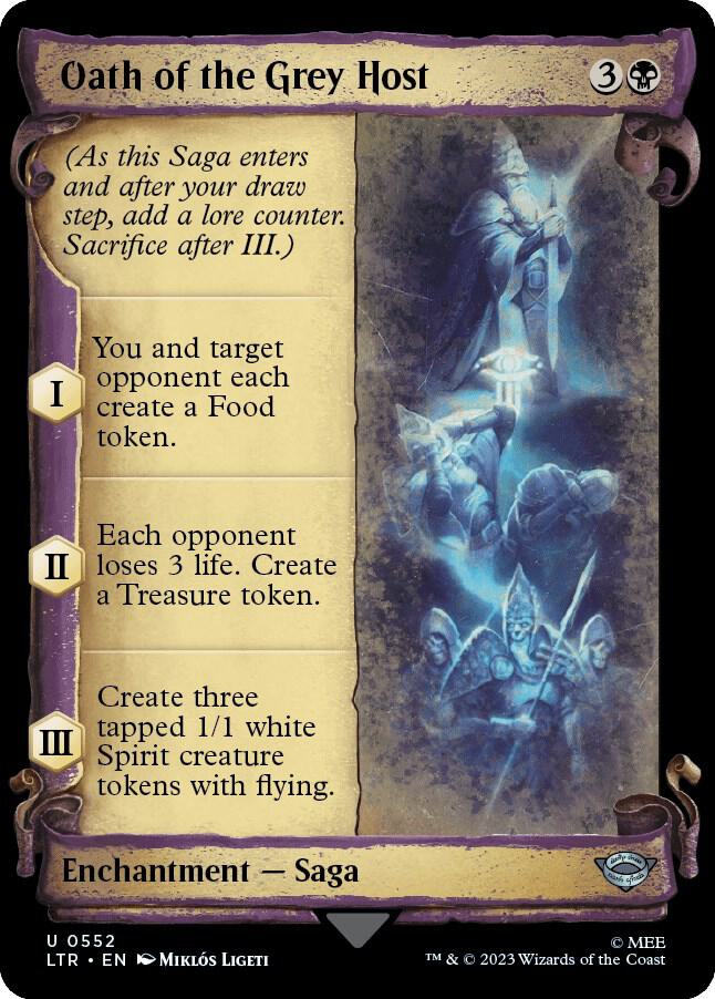 Oath of the Grey Host 552 (Universes Beyond: The Lord of the Rings: Tales of Middle-earth)  - Showcase Scroll | Good Games Adelaide SA