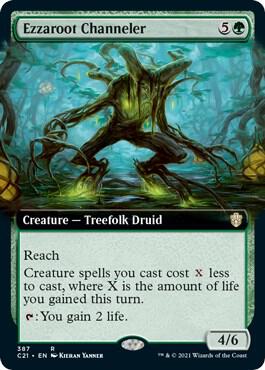 Ezzaroot Channeler Extended Art 387 (Commander 2021)  | Good Games Adelaide SA