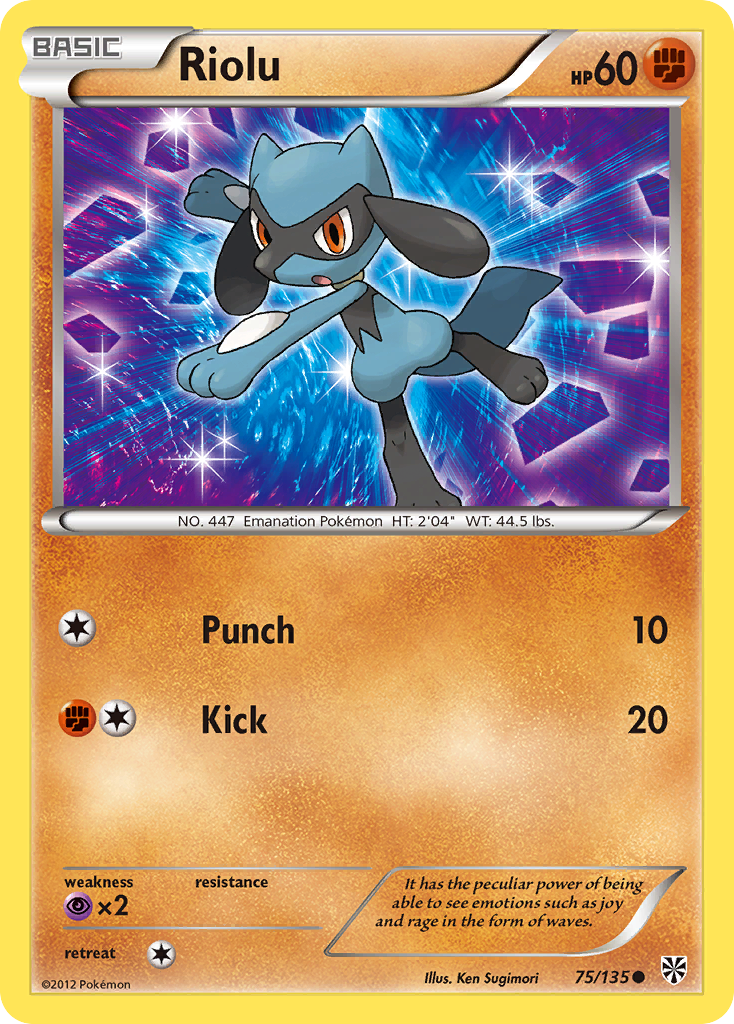 Riolu (75/135) [Black & White: Plasma Storm] | Good Games Adelaide SA
