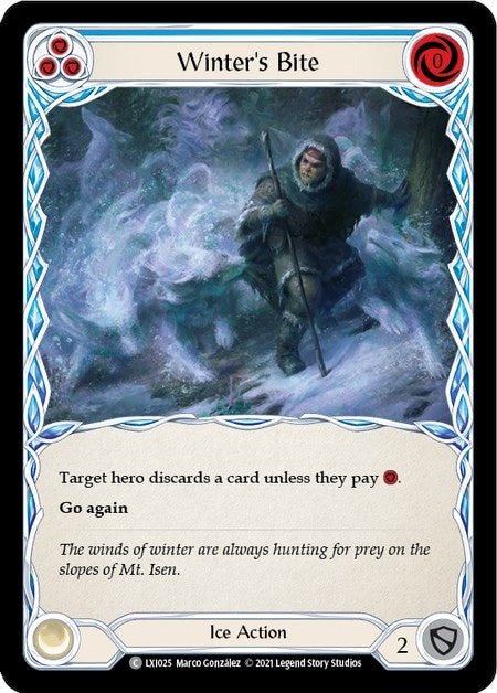 Winter's Bite (Blue) [LXI025] (Tales of Aria Lexi Blitz Deck)  1st Edition Normal | Good Games Adelaide SA