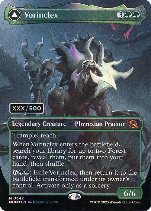 Vorinclex // The Grand Evolution Seralized 342 (March of the Machine)  - Double Rainbow Foil | Good Games Adelaide SA