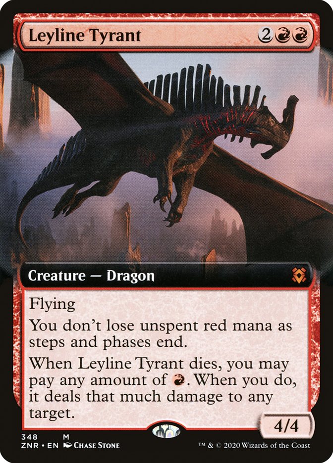 Leyline Tyrant (Extended Art) [Zendikar Rising] | Good Games Adelaide SA