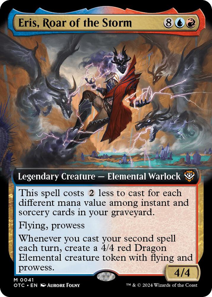 Eris Roar of the Storm Extended Art 41 (Commander: Outlaws of Thunder Junction)  - Extended Art Foil | Good Games Adelaide SA