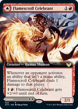 Flamescroll Celebrant Extended Art 324 (Strixhaven: School of Mages)  | Good Games Adelaide SA
