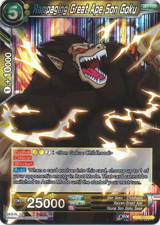 Rampaging Great Ape Son Goku [BT3-089] | Good Games Adelaide SA