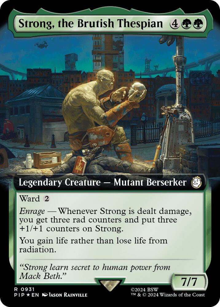 Strong, the Brutish Thespian 931 (Universes Beyond: Fallout)  - Foil | Good Games Adelaide SA