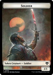 Soldier // Servo Double-Sided Token [Commander Masters Tokens] | Good Games Adelaide SA
