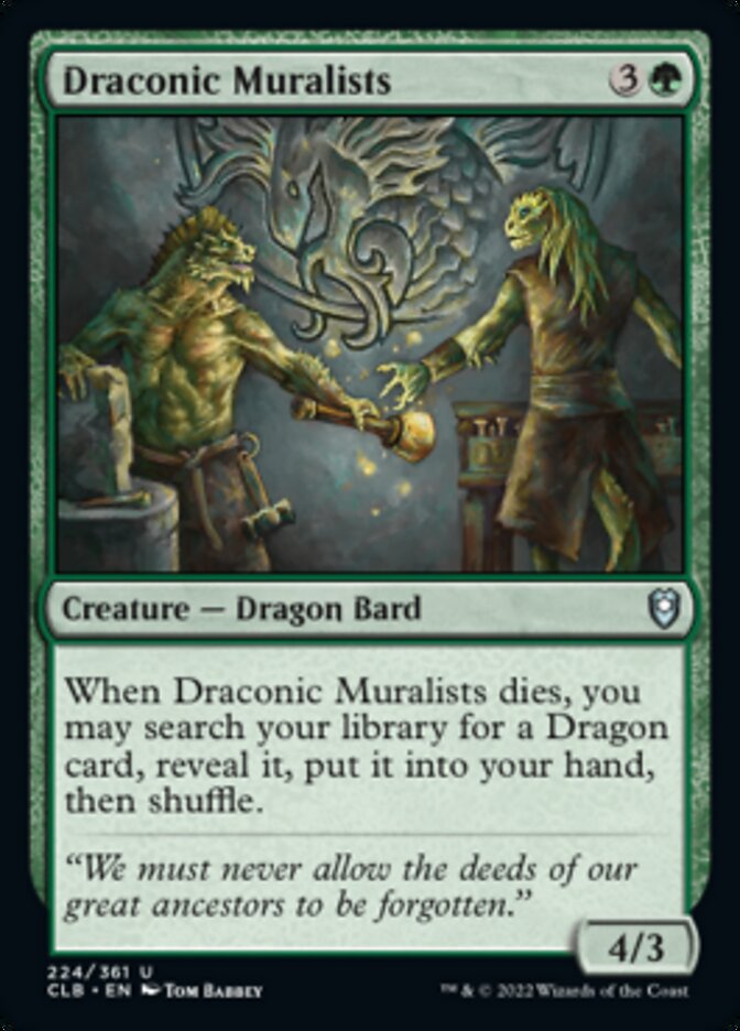 Draconic Muralists [Commander Legends: Battle for Baldur's Gate] | Good Games Adelaide SA