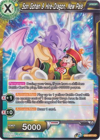 Son Gohan & Hire-Dragon, New Pals [DB3-077] | Good Games Adelaide SA