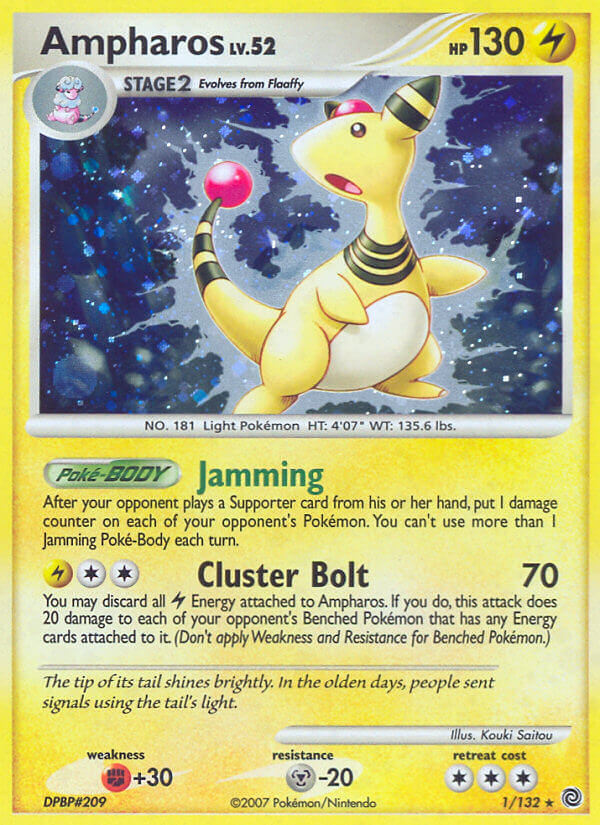 Ampharos (1/132) (Theme Deck Exclusive) [Diamond & Pearl: Secret Wonders] | Good Games Adelaide SA