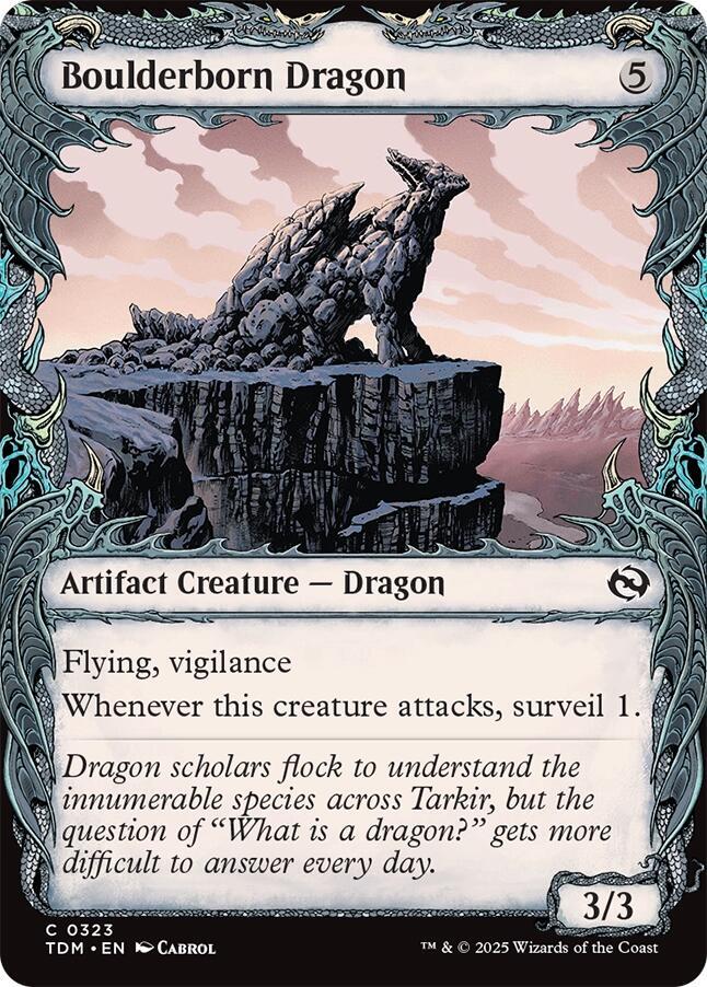Boulderborn Dragon 323 (Tarkir: Dragonstorm)  - Foil | Good Games Adelaide SA