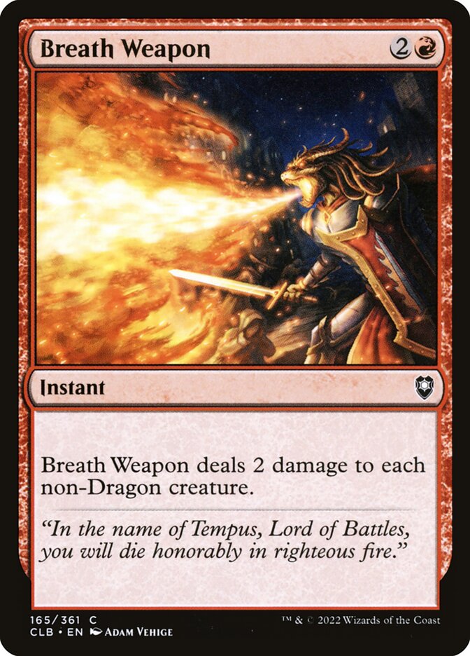 Breath Weapon 165 (Commander Legends: Battle for Baldur's Gate)  - Foil | Good Games Adelaide SA