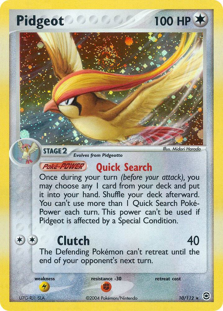 Pidgeot 10/112 (FireRed & LeafGreen)  - Reverse Holofoil | Good Games Adelaide SA
