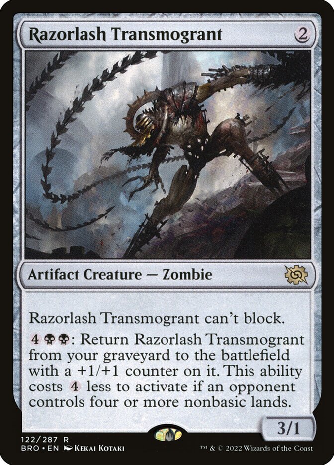 Razorlash Transmogrant 122 (The Brothers' War)  - Foil | Good Games Adelaide SA