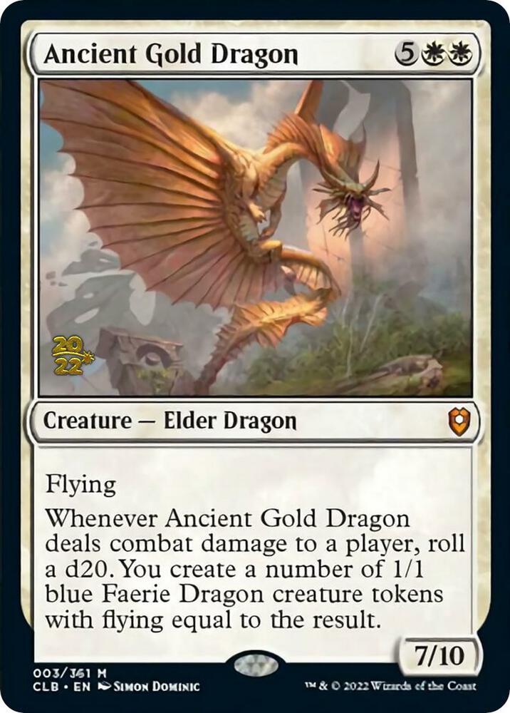 Ancient Gold Dragon 3 (Prerelease Cards)  - PreRelease Foil | Good Games Adelaide SA