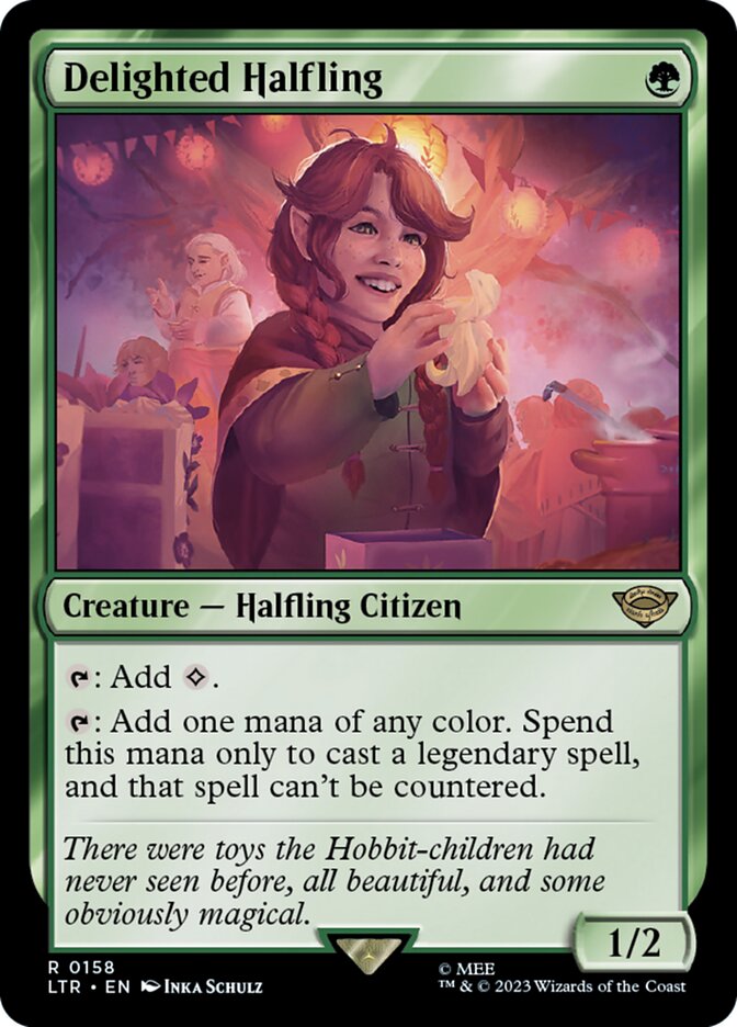 Delighted Halfling 158 (Universes Beyond: The Lord of the Rings: Tales of Middle-earth)  | Good Games Adelaide SA