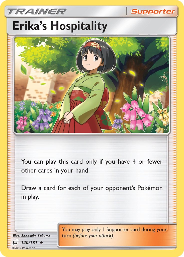Erika's Hospitality (140/181) (Theme Deck Exclusive) [Sun & Moon: Team Up] | Good Games Adelaide SA