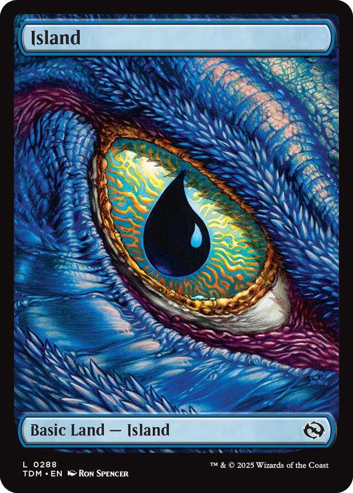 Island 288 (Tarkir: Dragonstorm)  - Foil | Good Games Adelaide SA