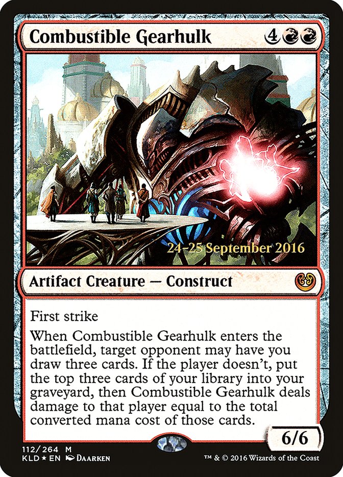 Combustible Gearhulk [Kaladesh Promos] | Good Games Adelaide SA