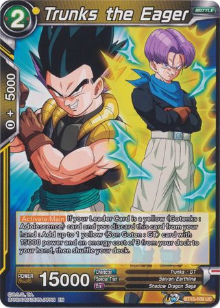 Trunks the Eager (BT10-109) [Rise of the Unison Warrior 2nd Edition] | Good Games Adelaide SA