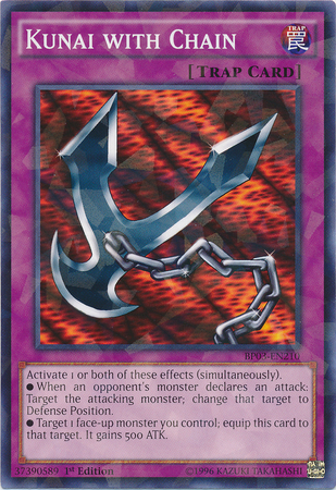 Kunai with Chain [BP03-EN210] Shatterfoil Rare | Good Games Adelaide SA